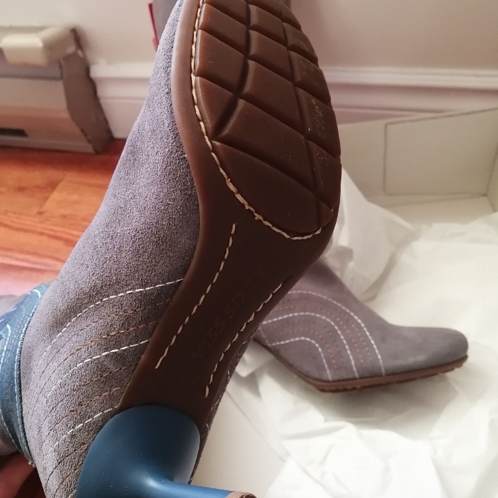 Miss Sixty Grey Heeled Boots - Picture 7 of 10